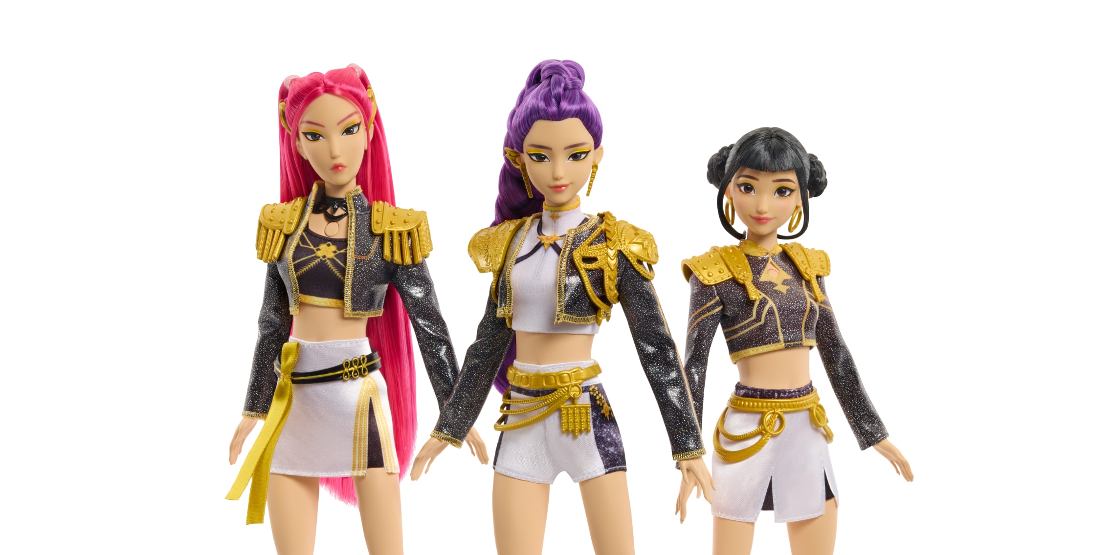 K Pop Demon Set – 3 Muñecas Con Articulaciones Móviles, Ropa Intercambiable Y Accesorios, Figuras De Colección De Demonios Kpop Para Fans Y Niños Desde 6 Años