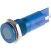 Rs Pro 14mm verzonken geanodiseerde LED, blauw 12Vdc