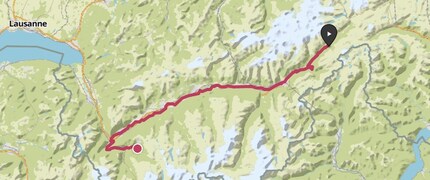 Verhältnismässig flach, dafür umso länger. Das war die dritte Tagesetappe im Wallis.