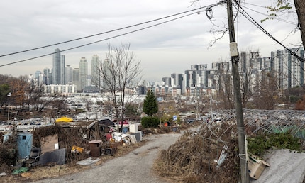 La croissance économique et pauvreté vont de pair à Gangnam, en Corée du Sud.
