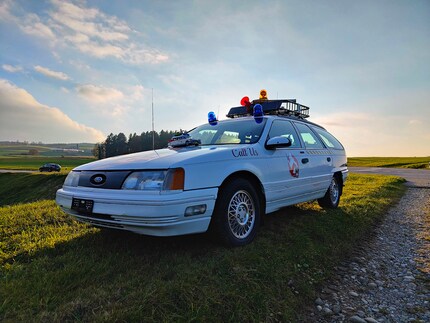 Das Einsatzfahrzeug der Swiss Ghostbusters.