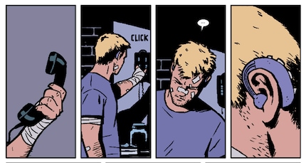 Autor Matt Fraction und Zeichner David Aja haben Comic-Hawkeye einen mittlerweile ikonischen Look verpasst.