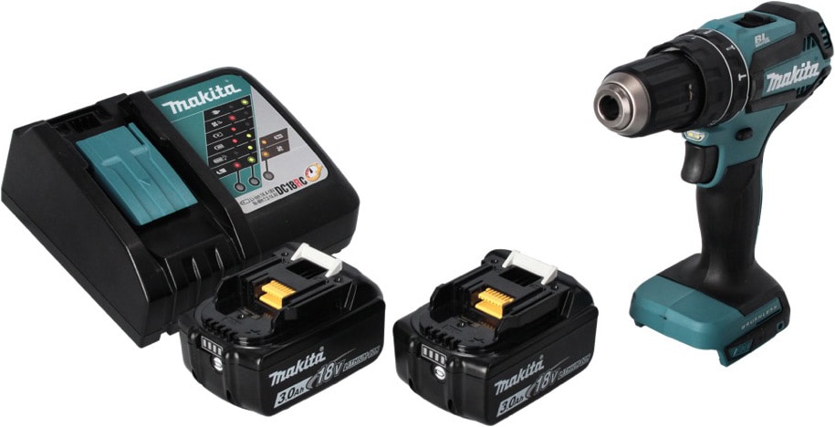 DHP 485 RF Battery impact drill 18 V 50 Nm Brushless 2x battery 3.0 Ah charger
