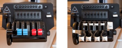 Das Setup für Doppelpropeller (l.) und Vierstrahler