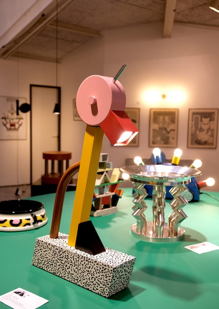 The «Tahiti» table lamp by Italian designer and architect Ettore Sottsass.