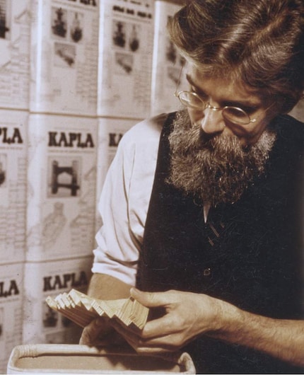 Tom van der Bruggen, der Erfinder von Kapla.