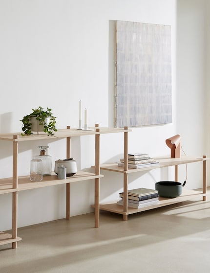 Dimensions: 120 × 40 × 78.5 cm | Material: oak, metal | Image: Woud