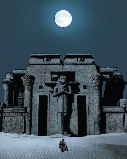 Khonshu, der ägyptische Mondgott, ist es, der Moon Knight seine Fähigkeiten gibt.