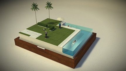 «Hitman GO» is also designed like a game board.