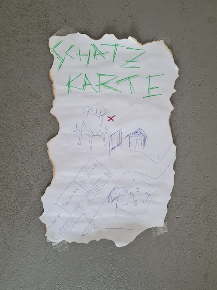 ...und eine Schatzkarte ausreichten.
