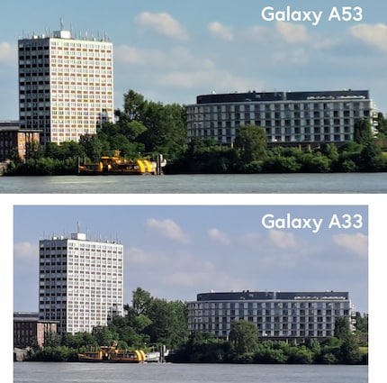 Finkenwerder von der anderen Elbseite aus.