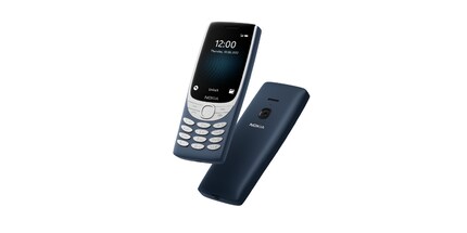Das Nokia 8210 4G kommt in drei Farben – hier ist die blaue Version zu sehen.