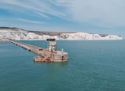 Die Aussicht auf die weissen Klippen von Dover ist wunderbar.