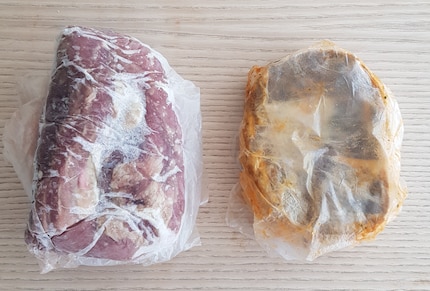Leeft het vlees nog of al weer? Ik wil het niet weten. Doe maar in de vuilnisbak.