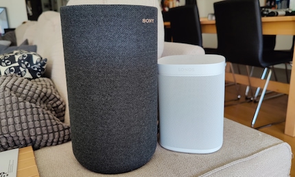Big and a bit clunky: size definitely seems to matter when you compare the SA-RS5 to the Sonos One.