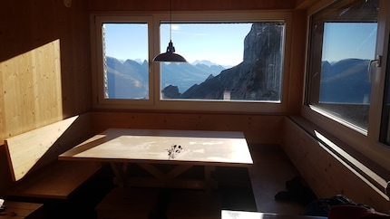 So präsentiert sich die Aussicht aus unserem eigenen Zimmer.