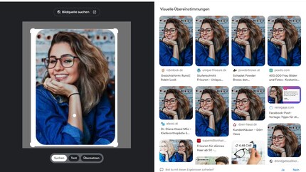 Screenshot der Bildsuche mit dem vermeintlichen Bild Serinitas.