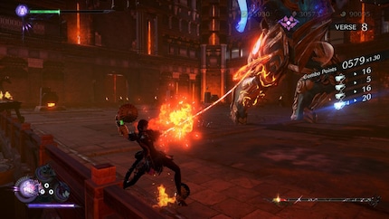 Er gebeurt veel op de slagvelden in «Bayonetta 3». 