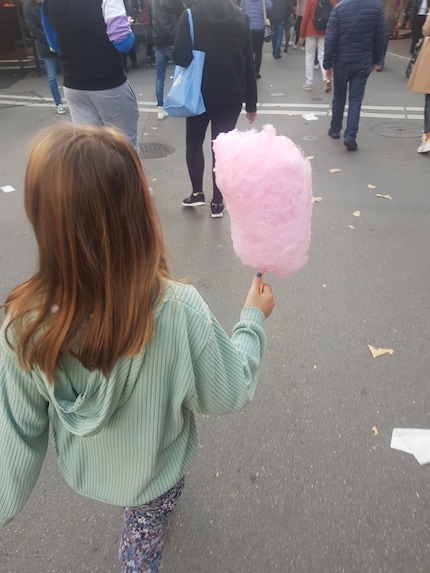 Schnell noch eine Zuckerwatte.
