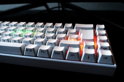The Deltaco Gaming WK95 lacks function keys and a numeric keypad.