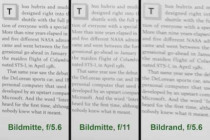 Extraits fortement agrandis. Sur l’image de droite, le livre se trouvait sur le bord droit de l’image.