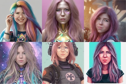 Avec Lensa, vous pouvez transformer vos selfies en nouvelles images.