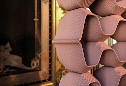 The 3D-printed material comes from an everyday object.
