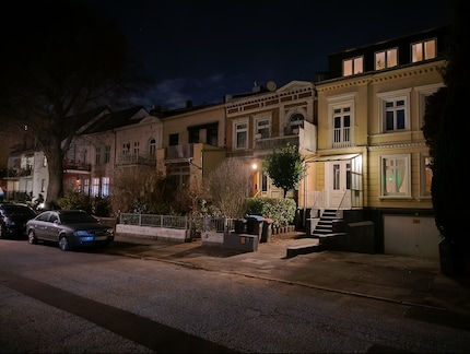 De nachtmodus zorgt voor een duidelijkere opname.