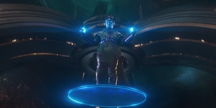 Kang le Conquérant a des airs de Thanos.