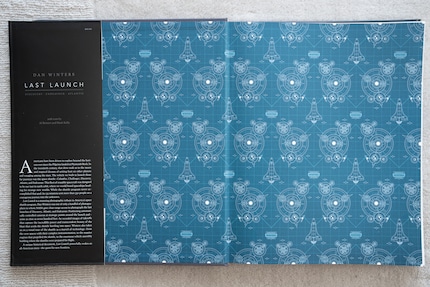 My test object: the cover of Dan Winter’s «Last Launch».