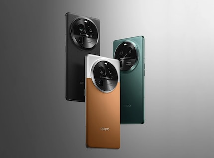 The Oppo Find X6 Pro is available in China in the colours green, black and brown with a leather look.