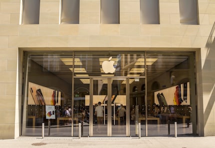 Der Apple-Store in Basel – hier können Android-User updaten gehen.