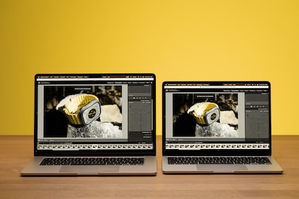 In Programmen mit Tool-Leisten wie Lightroom ist die grössere Arbeitsfläche ein Segen.