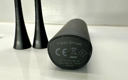 Performance data is printed on the bottom of the handheld unit.