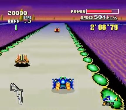 Grâce à la technique de rendu Mode 7, un simple effet 3D pouvait être reproduit sur la SNES. Pour l’époque, c’était révolutionnaire.
