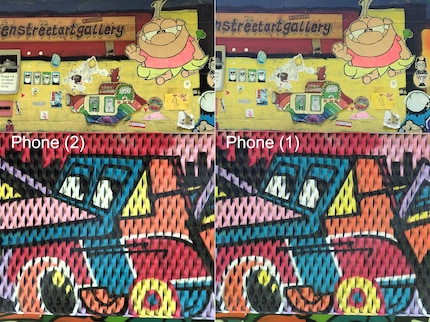 Ik vind de kleuren van de Phone (2) spontaan mooier.