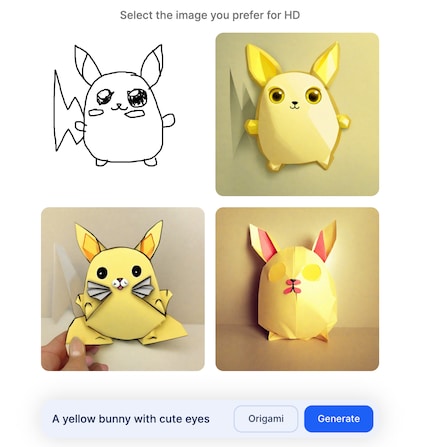 Mon Pikachu en origami est plutôt mignon, mais aussi un peu creepy.