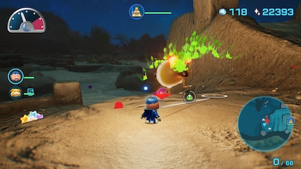 De oplichtende Pikmin zijn OP.