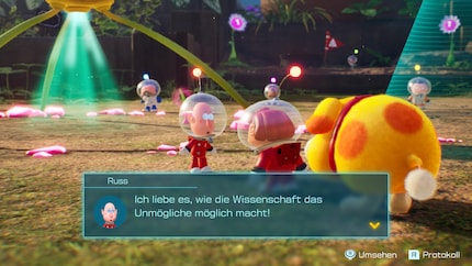 Russ voorziet je gedurende het spel van nieuwe gadgets.