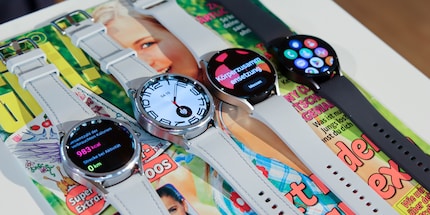 On the left both sizes of the Watch 6 Classic, on the right the two variants of the Watch 6.
