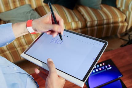 Met aangepaste apps, een variabele S Pen en een «papierblad» is de Tab S9 ontworpen als digitaal notitieblok.