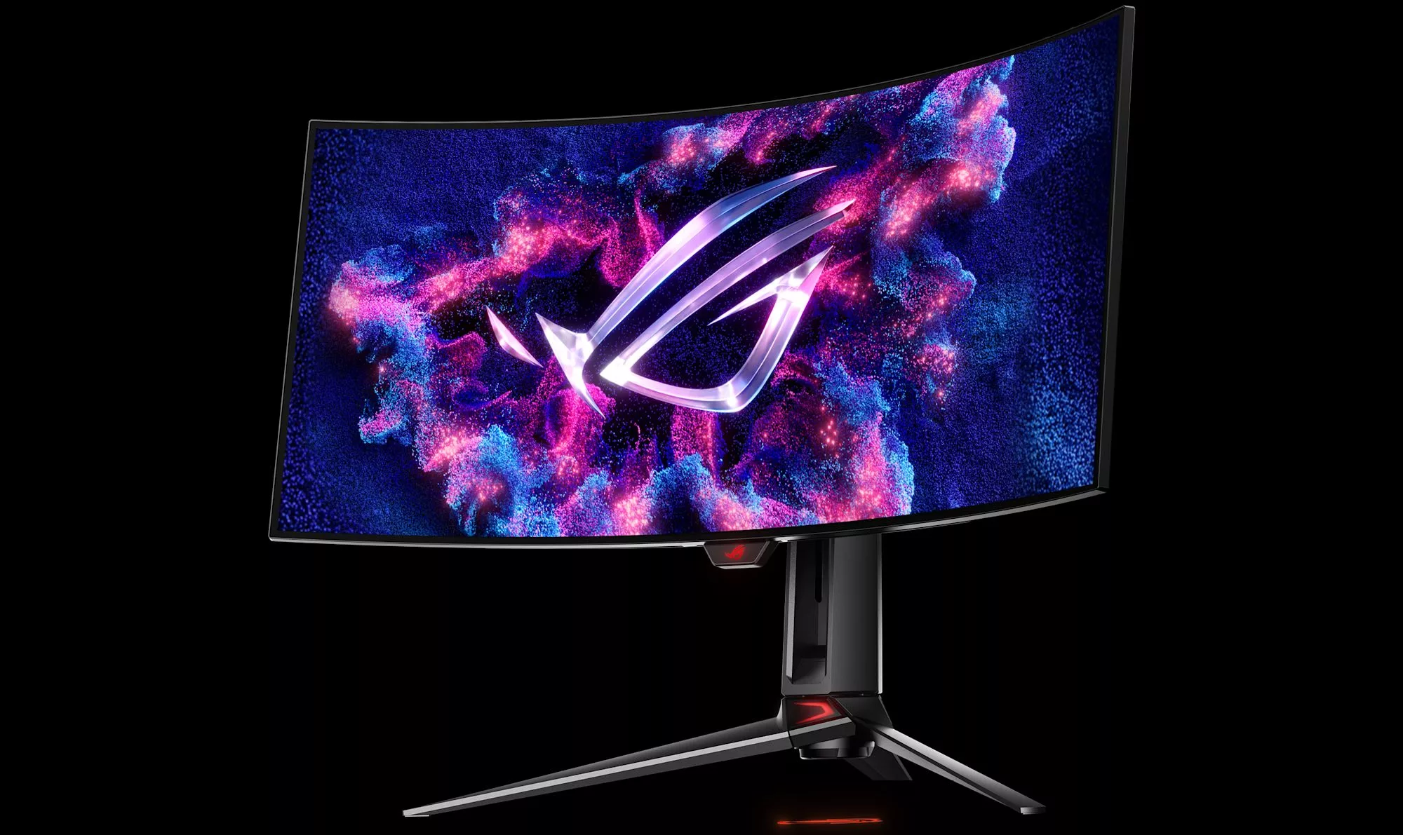 De ROG Swift OLED PG34WCDM heeft een sterke kromming van 800R en een conventioneel WOLED paneel.