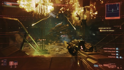 The huge robot is cooler than any boss fight I’ve experienced in the base game.