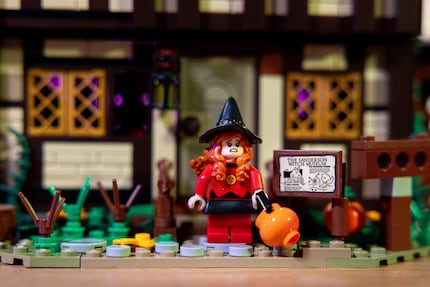 Max' kleine Schwester Dani macht in ihrem Halloween-Hexenkostüm eine gute Figur.