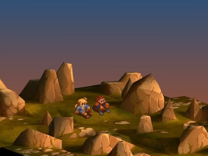 Ramza (à gauche) et Delita (à droite) sont des amis proches au début de l’histoire.