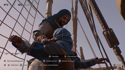 Alles Gute kommt von oben: Die Stealth-Kills sind das Markenzeichen der «Assassin’s Creed»-Reihe, auch im Foto-Modus.