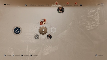 Eine etwas andere Art von Hauptquest-Menü, aber mir gefällt’s, weil’s mich so mehr ins Spiel zieht.