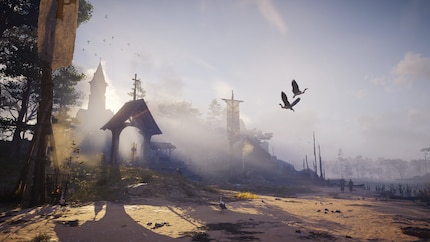 Als Vikingen maken het plunderen van christelijke kloosters zoals deze in Valhalla natuurlijk deel uit van de pret.