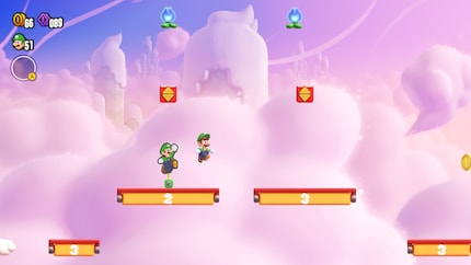 «Spring hier hoch» ist hier meine Nachricht an andere Online-Spieler.