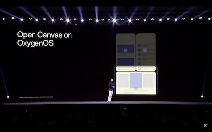 Am Launch Event des OnePlus Open wird auch OpenCanvas demonstriert.